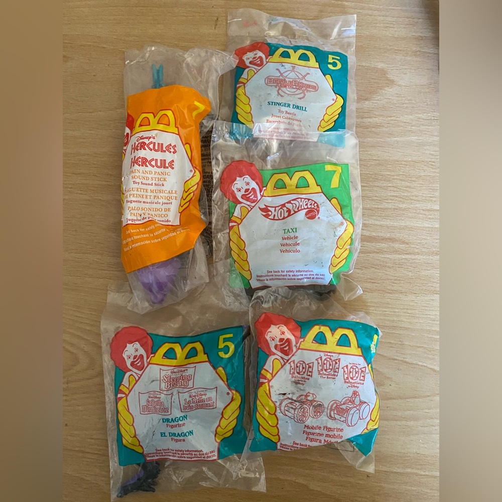 5 1990s McDonalds happy meal toys